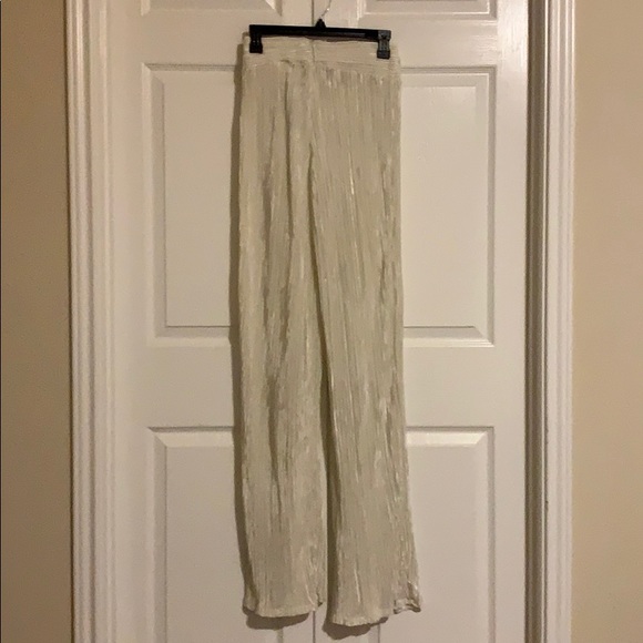 NWT JLUXLABEL Champagne Draped Pants - Picture 7 of 10